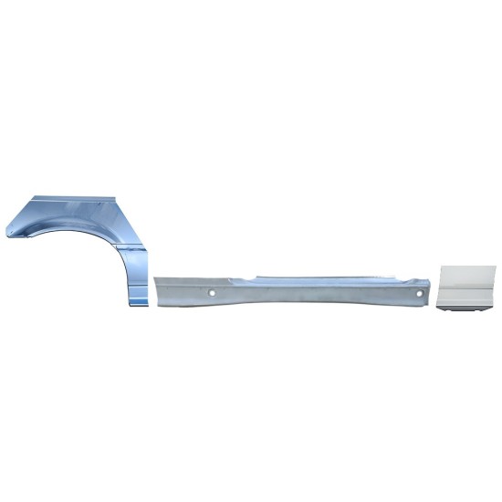 Kompletný prah + opravný plech predného blatníka pre BMW 3 E36 1990-2000 / Pravá / COUPE / Sada 17025