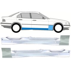 Kompletný prah + opravný plech predného blatníka pre BMW 3 E36 1990-2000 / Sada 11207