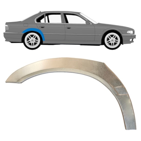 Lem zadného blatníka pre BMW 7 E38 1994-2001 / Pravá 14830
