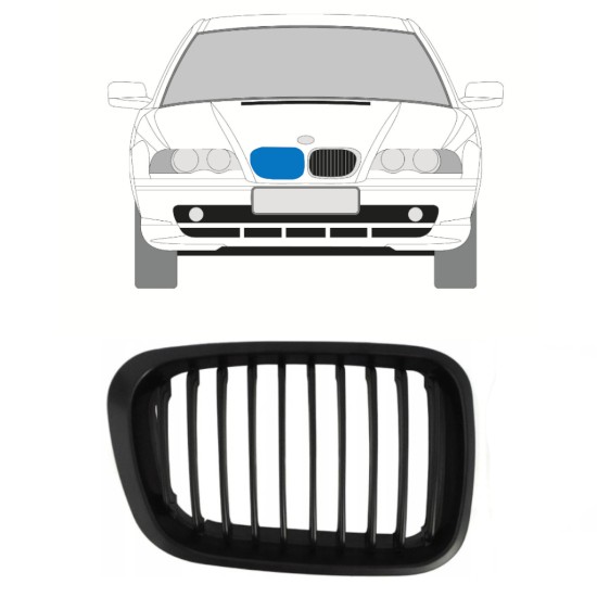 Mriežka pre BMW 3 E46 1998-2006 / Pravá 16301