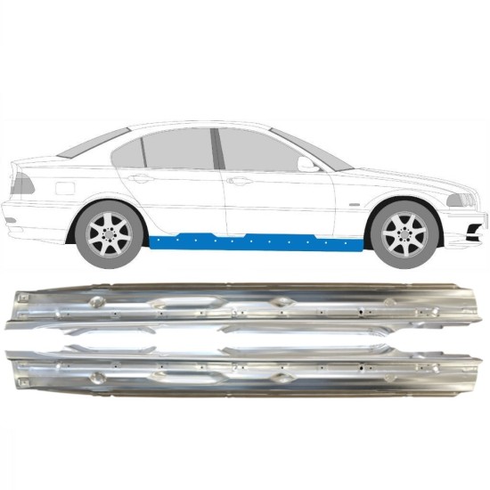 Kompletný prah pre BMW 3 E46 1998-2006 / Ľavá+Pravá / Sada 14997
