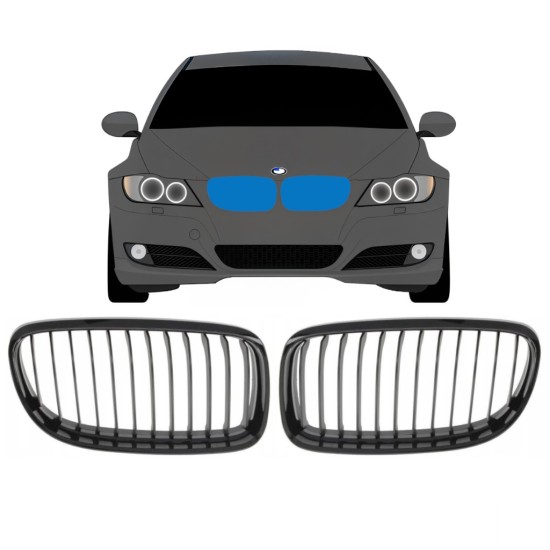 Mriežka pre BMW 3 E90 2008-2012 / Ľavá+Pravá / Sada 16305