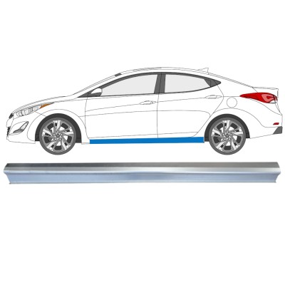 Opravný plech prahu pre Hyundai Elantra 2010-2015 / Ľavý 14935