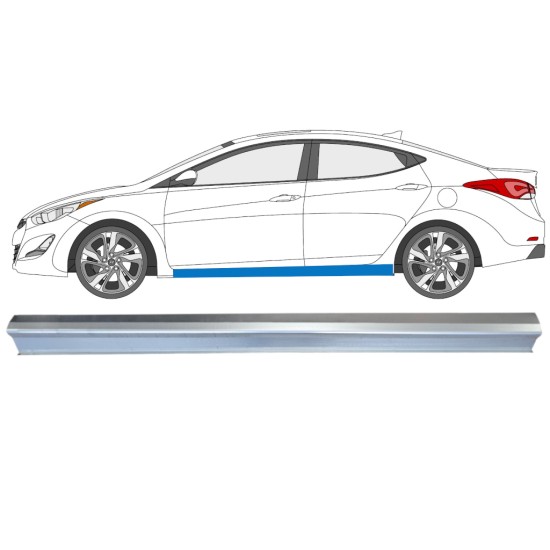 Opravný plech prahu pre Hyundai Elantra 2010-2015 / Ľavý 14935