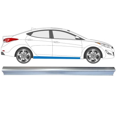 Opravný plech prahu pre Hyundai Elantra 2010-2015 / Pravá 14933
