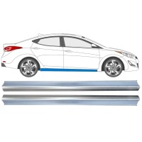 Opravný plech prahu pre Hyundai Elantra 2010-2015 / Ľavá+Pravá / Sada 14936