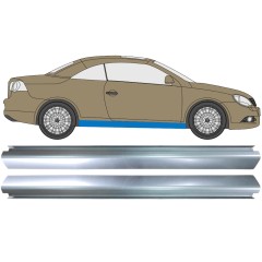 Opravný plech prahu pre Volkswagen Eos 2006- / Ľavá+Pravá / Sada 10558