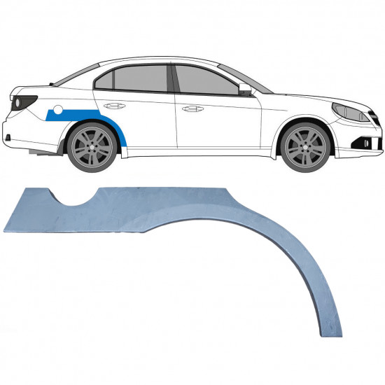 Lem zadného blatníka pre Chevrolet Epica 2005-2010 / Pravá 8366