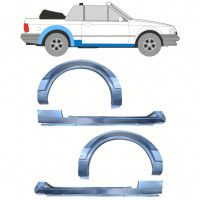 Opravný plech prahu + zadného blatníka pre Ford Escort 1981-1990  CABRIO / Sada 12588