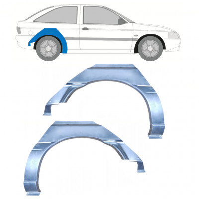 Lem zadného blatníka pre Ford Escort 1995-2000 / Ľavá+Pravá / Sada 9969