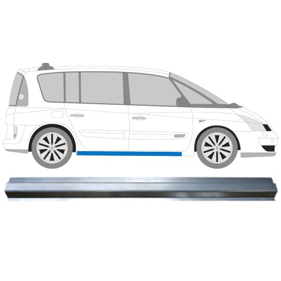 Opravný plech spodnej časti prahu pre Renault Espace 2002-2015 / Vľavo = Vpravo (symetrické) 14986 Opravný plech spodnej časti prahu pre Renault Espace 2002-2015 / Vľavo = Vpravo (symetrické) 14986
