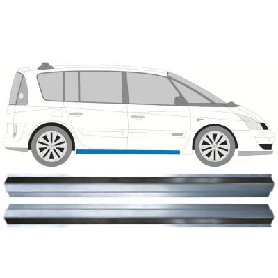 Opravný plech spodnej časti prahu pre Renault Espace 2002-2015 / Ľavá+Pravá / Sada 14987