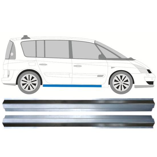 Opravný plech spodnej časti prahu pre Renault Espace 2002-2015 / Ľavá+Pravá / Sada 14987 Opravný plech spodnej časti prahu pre Renault Espace 2002-2015 / Ľavá+Pravá / Sada 14987