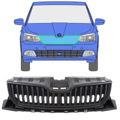 Čierna mriežka pre Skoda Fabia 2014-2018 / Sada 7544