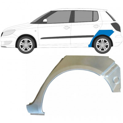 Lem zadného blatníka pre Skoda Fabia 2007-2015 / Ľavý 6999