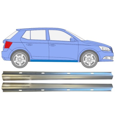 Opravný plech spodnej časti prahu pre Skoda Fabia 2014- / Ľavá+Pravá / Sada 14817