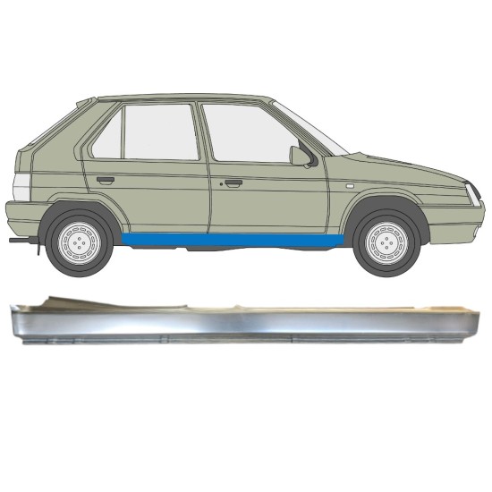 Kompletný prah pre Skoda Favorit 1989-1995 / Pravá 14879