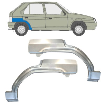 Lem zadného blatníka pre Skoda Favorit 1989-1995 / Ľavá+Pravá / Sada 14884