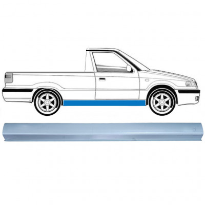 Opravný plech prahu pre Skoda Felicia Pickup 1994-2001 / Vľavo = Vpravo (symetrické) 12607