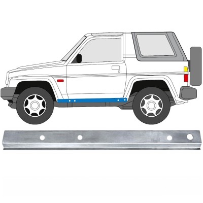 Opravný plech prahu vnútorný pre Daihatsu Feroza Rocky Fourtrak 1984-1993 / Ľavý 17011