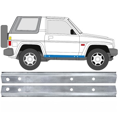 Opravný plech prahu vnútorný pre Daihatsu Feroza Rocky Fourtrak 1984-1993 / Ľavá+Pravá / Sada 17012