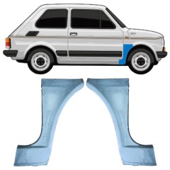 Opravný plech predného blatníka pre Fiat 126p 1972-2000 / Ľavá+Pravá / Sada 11219