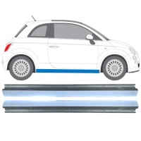 Opravný plech spodnej časti prahu pre Fiat 500 2007-2018 / Ľavá+Pravá / Sada 16070