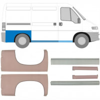 Opravný plech prahu + zadného blatníka pre Fiat Ducato Boxer Relay 1994-2006 / SWB / Sada 5582