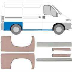 Opravný plech prahu + zadného blatníka pre Citroen Jumper 1994-2006 / Sada 14381
