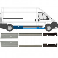 Opravný plech prahu pre Fiat Ducato 2006- / Vľavo = Vpravo (symetrické) / Sada 9702