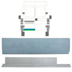 Opravný plech zadných dverí nízky vnútorný + vonkajší pre Citroen Jumper 1994-2006 / Ľavý / Sada 14045
