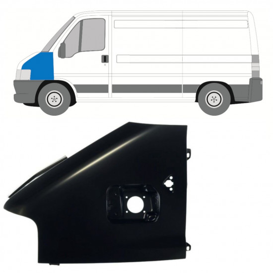 Predný blatník pre Fiat Ducato Boxer Relay 2002-2006 / Ľavý 7619