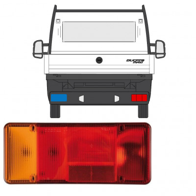 Zadná lampa pre Fiat Ducato Boxer Relay 2006-2012 / Ľavý 9004