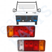 Zadná lampa pre Fiat Ducato Boxer Relay 2006-2012 / Ľavá+Pravá / Sada 9841