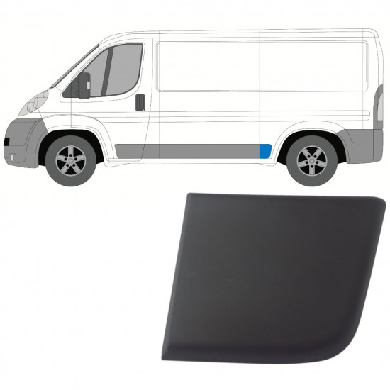 Zadná bočná lišta pre Fiat Ducato 2006- / Ľavý 9020