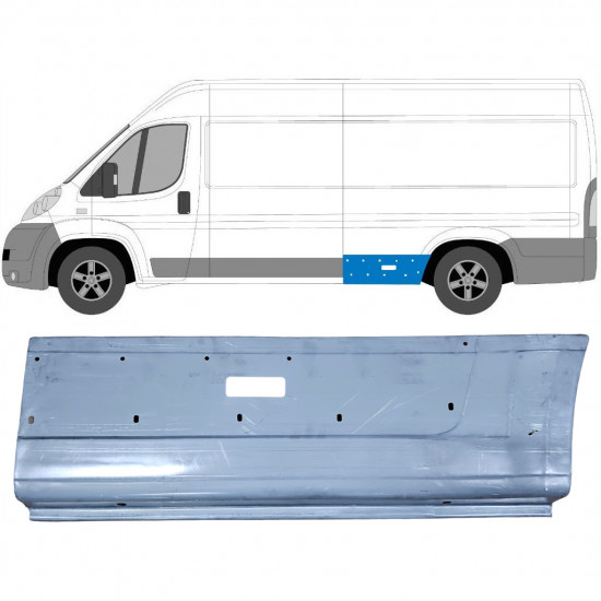 Lem zadného blatníka pre Fiat Ducato 2006- / Ľavý 11515