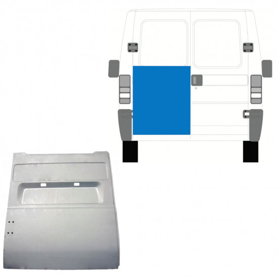 Opravný plech zadných dverí vysoký pre Fiat Ducato Boxer Relay Jumper 1994-2006 / Ľavý 7760