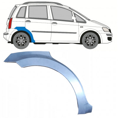 Lem zadného blatníka pre Fiat Idea 2004-2011 / Pravá 7353