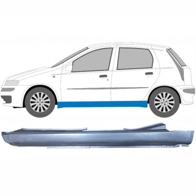 Kompletný prah pre Fiat Punto 2 1999-2010 / Ľavý 6495