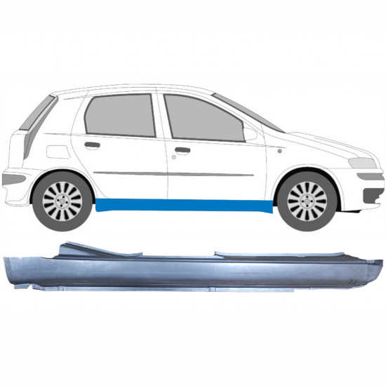 Kompletný prah pre Fiat Punto 2 1999-2010 / Pravá 6494