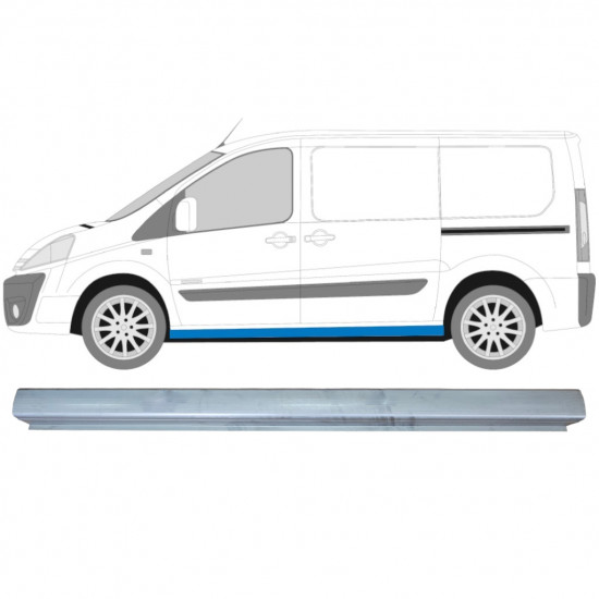 Opravný plech prahu pre Fiat Scudo Dispatch Expert 2007- / Ľavý 6071