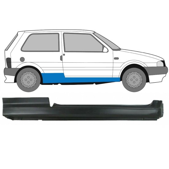 Kompletný prah pre Fiat Uno 1983-2002 / Pravá 16011