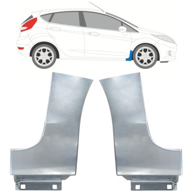 Opravný plech predného blatníka pre Ford Fiesta 2008-2017 / Ľavá+Pravá / Sada 15779