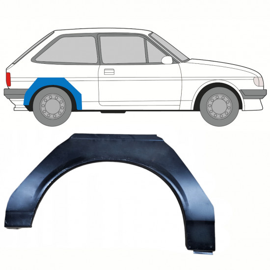 Lem zadného blatníka pre Ford Fiesta 1983-1989 / Pravá 8749