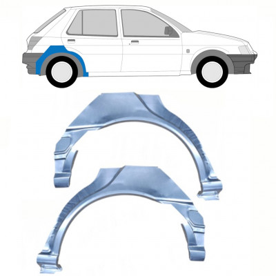 Lem zadného blatníka pre Ford Fiesta 1989-1995 / Ľavá+Pravá / Sada 10526