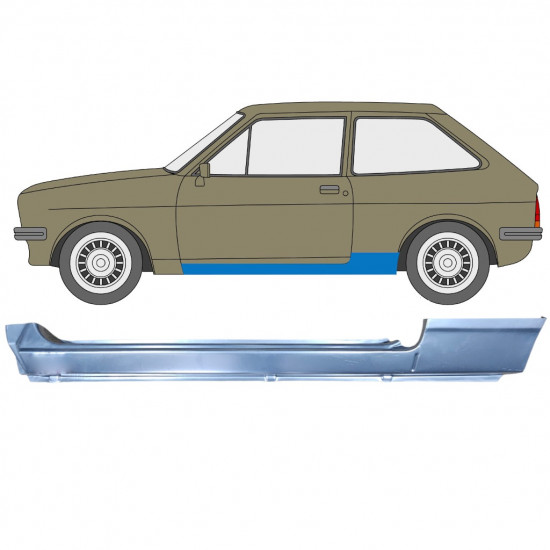 Opravný plech prahu pre Ford Fiesta 1976-1983 / Ľavý 12033