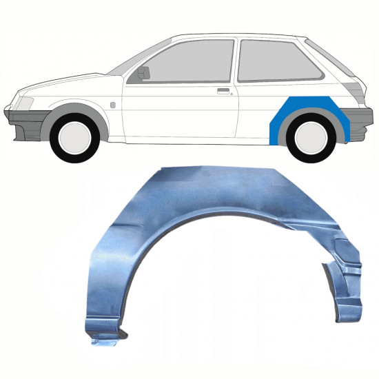 Lem zadného blatníka pre Ford Fiesta 1989-1995 / Ľavý 8746