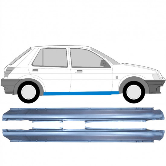 Kompletný prah pre Ford Fiesta 1989-1995 / Ľavá+Pravá / Sada 10499