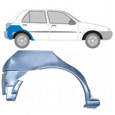 Lem zadného blatníka pre Ford Fiesta 1995-1999 / Pravá 11021