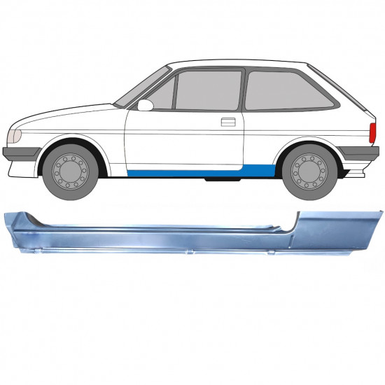 Kompletný prah pre Ford Fiesta 1983-1989 / Ľavý 7343